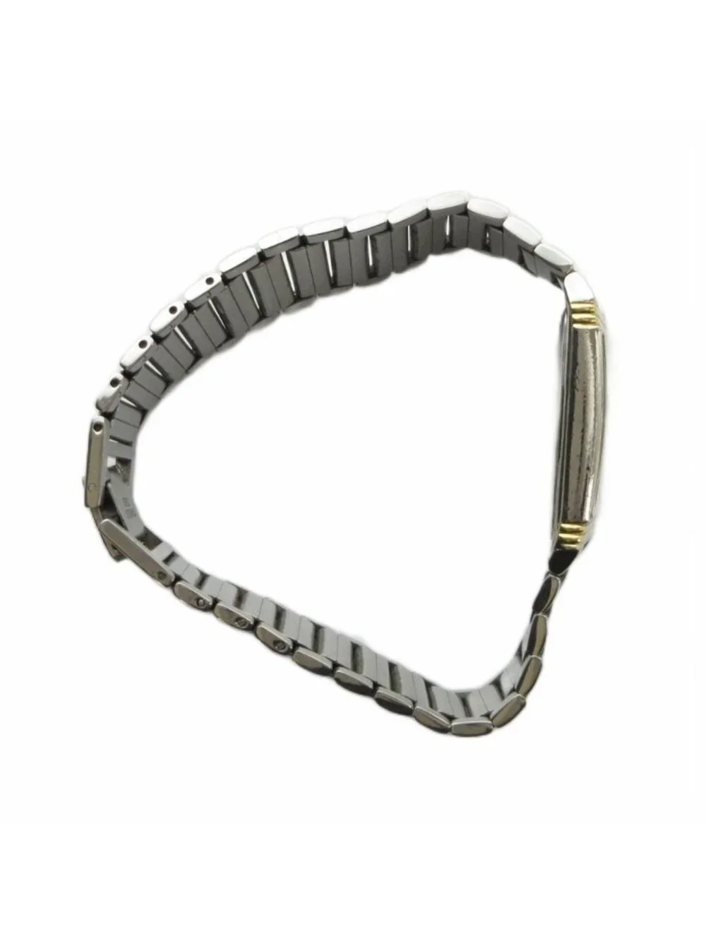 Saint Laurent Watch Quartz Square Logo Silver